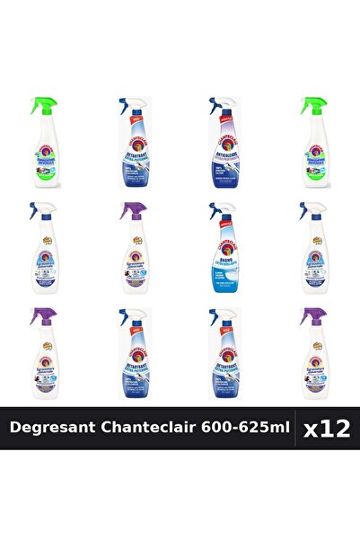 Chanteclair Set 12 Degresant Universal 600-625ml - 7 Arome Asortate - Curaten...