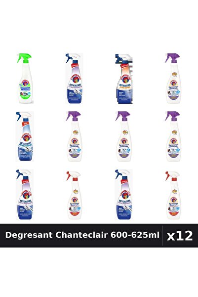 Chanteclair Set 12 Degresant Universal 600-625ml - Lămâie, Lavandă, Mărsilia,...