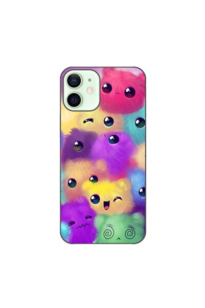 OEM Husa compatibila cu Apple iPhone 12 Mini Silicon Gel Tpu Model Pufosi Col...