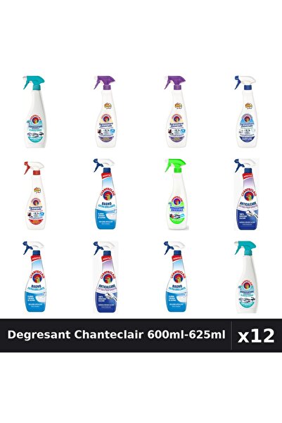 Chanteclair Set 12 Degresant Universal 600ml-625ml - 8 Arome, Anticalcar, Cur...