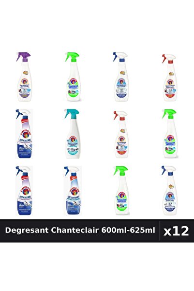 Chanteclair Set 12 Degresant Universal 600ml-625ml - 7 Arome Asortate, Antica...