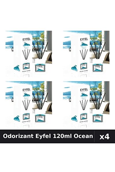 Eyfel Set 4 Odorizant Camera Betisoare Ocean 120ml - Parfum Intens
