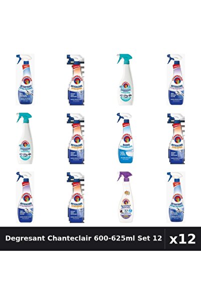 Chanteclair Set 12 Degresant Universal 600-625ml - Anti-Miros, Extra Rapid, S...