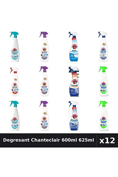 Chanteclair Set 12 Degresant Universal 600ml 625ml - 9 Arome, Anticalcar, Det...