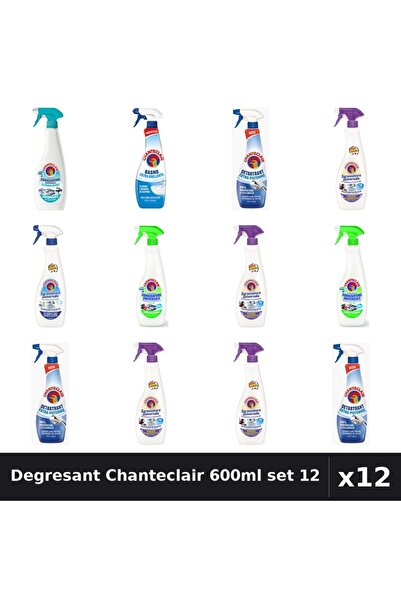 Chanteclair Set 12 Degresant Universal 600-625ml - 7 Arome, Anticalcar, Detar...