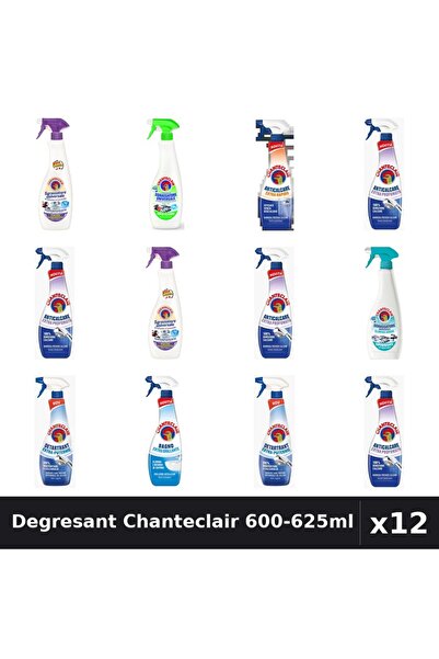 Chanteclair Set 12 Degresant Universal 600-625ml - Mosc, Lămâie, Anticalcar -...
