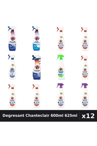 Chanteclair Set 12 Degresant Universal 600ml - 625ml - 7 Arome: Marsilia, Bic...