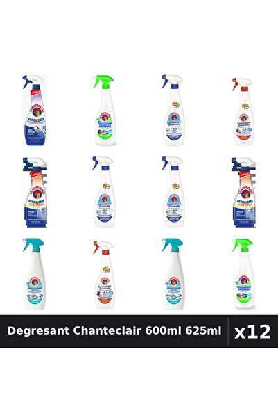 Chanteclair Set 12 Degresant Universal 600ml 625ml - 6 Arome, Anticalcar, Bic...