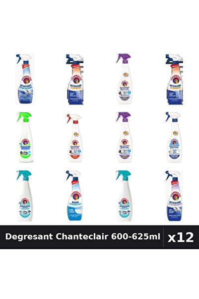 Chanteclair Set 12 Degresant Universal 600-625ml - 9 Arome, Anticalcar, Detar...