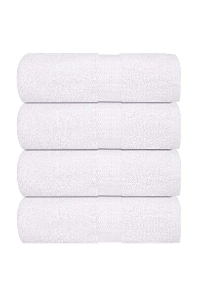 vidaxl Prosoape de baie, FROGN, 4 bucăți, albe, 30 x 30 cm, 360 g/m²