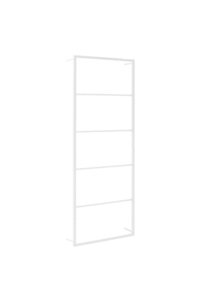 vidaxl Suport prosoape, alb, 45 x 10 x 115 cm, oțel
