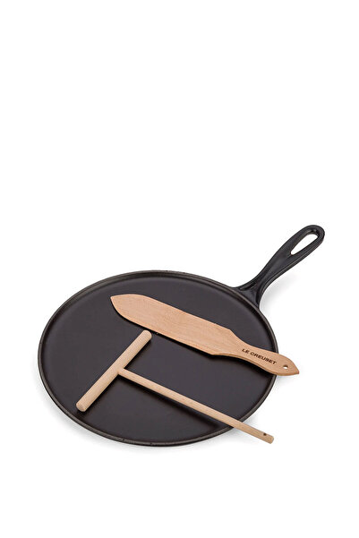 Le Creuset Gelenek Koleksiyonu Mat Siyah Krep Tavası 27 cm