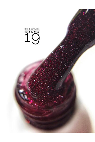 OEM Ojă semipermanentă, 10 ml, RICHE Luxury Flashing Disco Nr.19