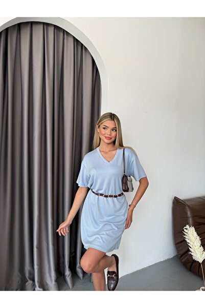 HKT HAK TEKSTİL MODAL V YAKA ELBİSE