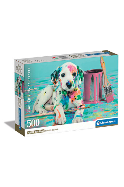 CLEMENTONI Παζλ High Quality Collection Σκυλάκι Δαλματίας 500 τμχ - Compact Box