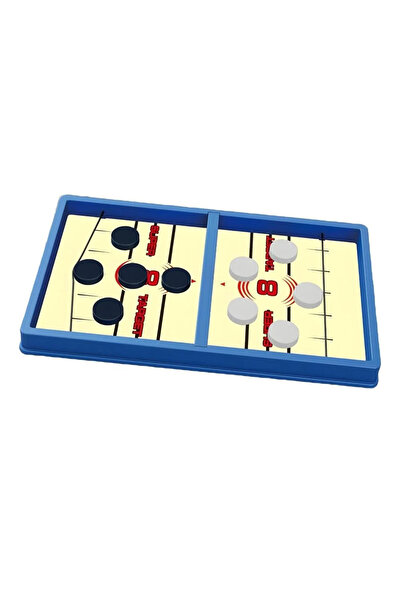 Leno Pucket Wooden Hockey Game - Fun Challenge Between Two Players
