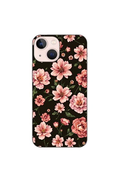 OEM Husa compatibila cu Apple iPhone 13 Mini Silicon Gel Tpu Model Pink Sprin...