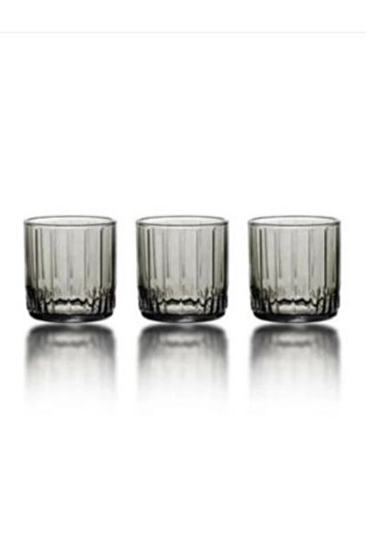 Paşabahçe 420174 Leia Gray 3-Pack Short Water Cup 265Cc