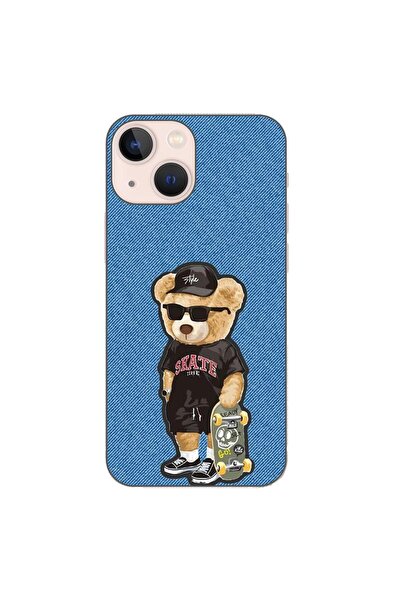 OEM Husa compatibila cu Apple iPhone 13 Mini Silicon Gel Tpu Model Bear Skate...
