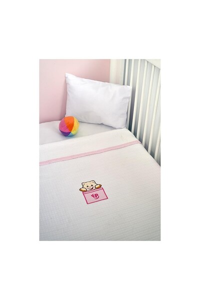 Baby Oliver Πικέ Κουβέρτα Κούνιας 100x140cm Design 206