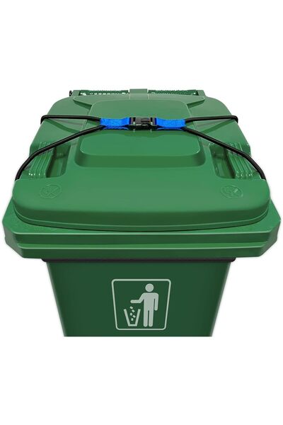Arabest 1 Piece Trash Can Lock,Bear Proof,Lid Lock,Heavy Duty Bungee Cord,for...
