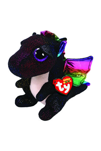 TY Beanie Boos Anora Χνουδωτό Δράκος Μαύρος 23εκ