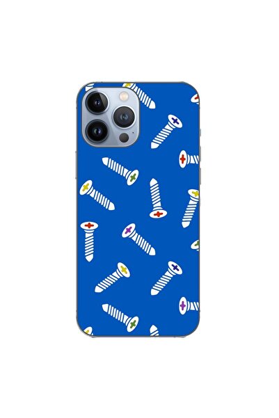 OEM Husa compatibila cu Apple iPhone 13 Pro Max Silicon Gel Tpu Model Screws ...