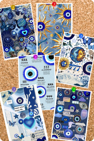 GameBulance 777 Nazar Boncuğu Manifest Themed 6-Piece Board Card Set |   777 ...