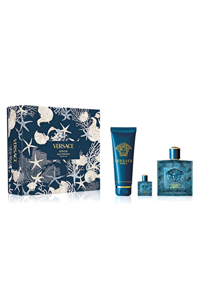 Versace Комплект Versace: Eros, Парфюмна вода, За мъже, 100 мл + Eros, Парфюм...