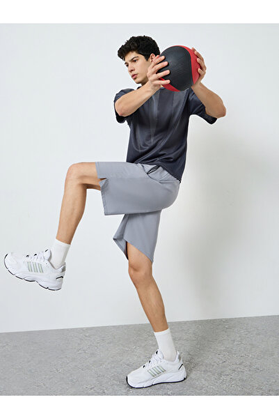 Styli Men Grey Training Shorts with Drawstring