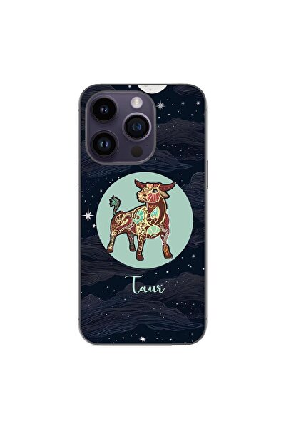 OEM Case compatible with Apple iPhone 14 Pro Silicone Gel Tpu Taurus Horoscop...