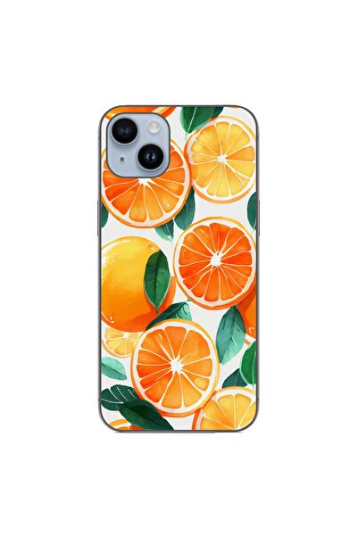 OEM Husa compatibila cu Apple iPhone 15 Plus Silicon Gel Tpu Model Oranges