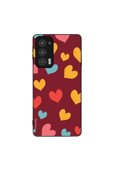 Sonique Θήκη Heart Series για Motorola Edge 20 5G Μπορντώ