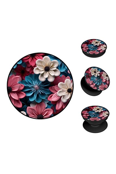 Sonique Pop Holder 3D Flower Series Ροζ 01