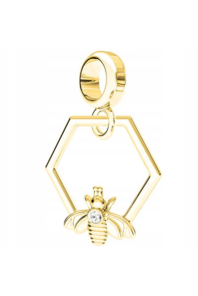 Larezo Pandantiv Tip Charm Pentru Bratari Modulare, Argint 925 Placat Cu Aur ...