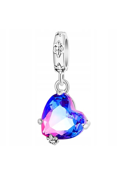 Larezo pandantiv, element decorativ, Model Inima Cristale Si Zirconiu Cubic C...