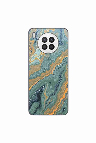 OEM Θήκη συμβατή με Huawei Nova 8i Σιλικόνης Gel TPU Σχέδιο Μάρμαρο Φλόγα Δάσους