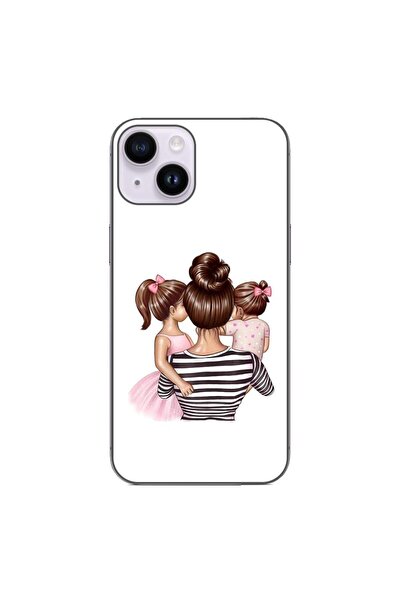 OEM Θήκη συμβατή με Apple iPhone 15, από σιλικόνη gel TPU, μοντέλο Μαμά και Κ...