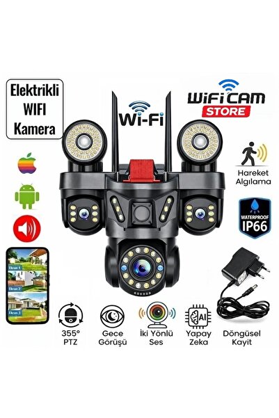 WİFİCAM İcsee APP 3 Kameralı Ve Projektörlü Wifi PTZ Kamera