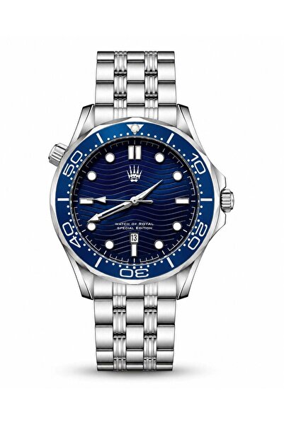 WATCHOFROYAL Solstice Silver Blue Wristwatch