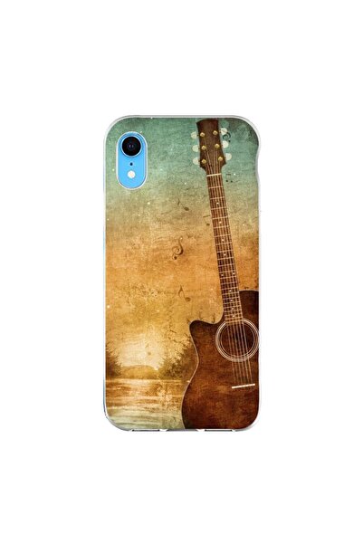 OEM Husa compatibila cu Apple iPhone XR Silicon Gel Tpu Model Chitara Vintage