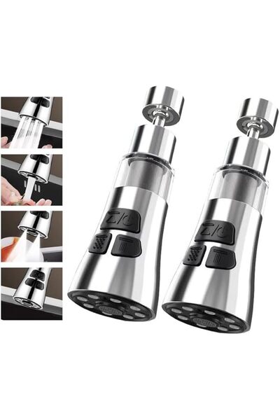 The Bros 2 PCS Faucet Aerator for Kitchen Sink, with Built-in 316 Micron Filt...