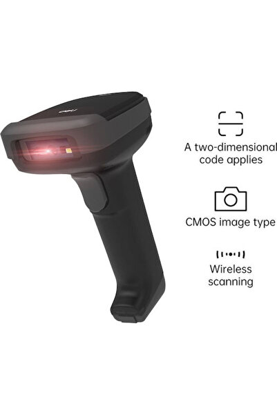 Deli Wireless Handheld Scanner with 1D Barcode Readability Code: ES221