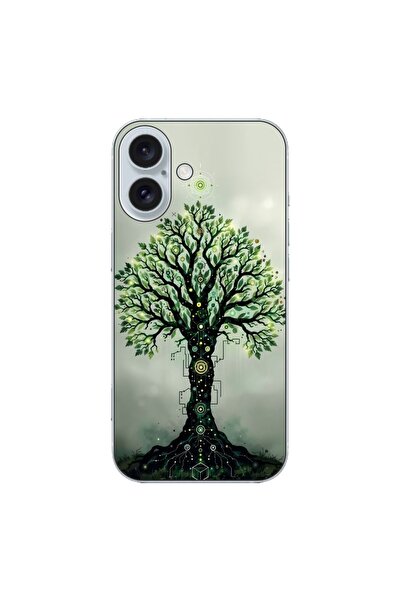 OEM Husa compatibila cu Apple iPhone 16 Silicon Gel Tpu Model Mystical Tree