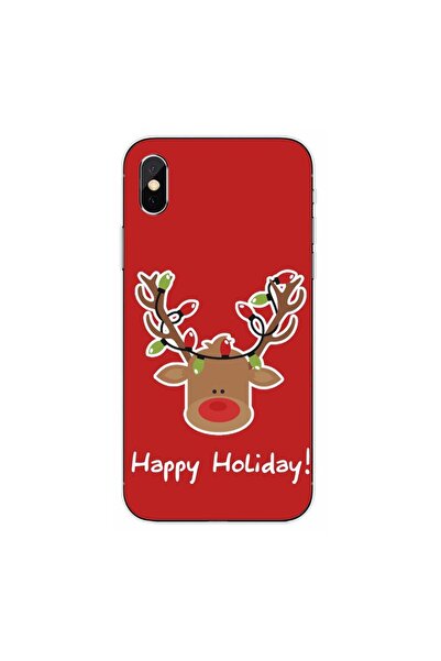 OEM Θήκη συμβατή με Apple iPhone XS, από σιλικόνη gel TPU, με σχέδιο Χριστουγ...