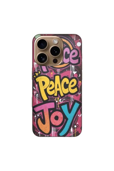 OEM Case compatible with Apple iPhone 16 Pro Silicone Gel Tpu Pattern Peace a...