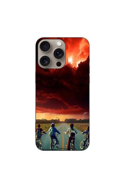 OEM Θήκη συμβατή με Apple iPhone 16 Pro Max Σιλικόνης TPU με σχέδιο Stranger ...