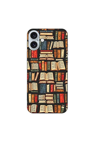 OEM Husa compatibila cu Apple iPhone 16 Plus Silicon Gel Tpu Model Books Pattern