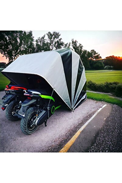 Motokafes Atv - 2 Motorluk Xxl Model Uyumlu Motosiklet Garajı (kişiye Özel Lo...