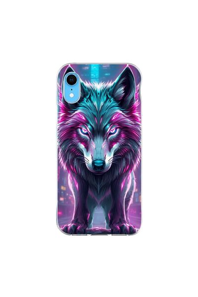 OEM Husa compatibila cu Apple iPhone XR Silicon Gel Tpu Model Cyberpunk Wolf